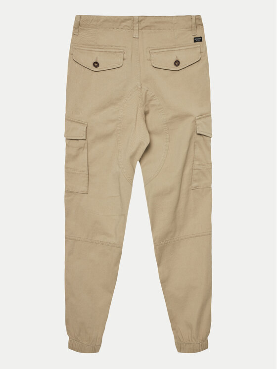 Jack & Jones Junior Jack & Jones Junior Spodnie materiałowe Paul 12193900 Beżowy Slim Fit