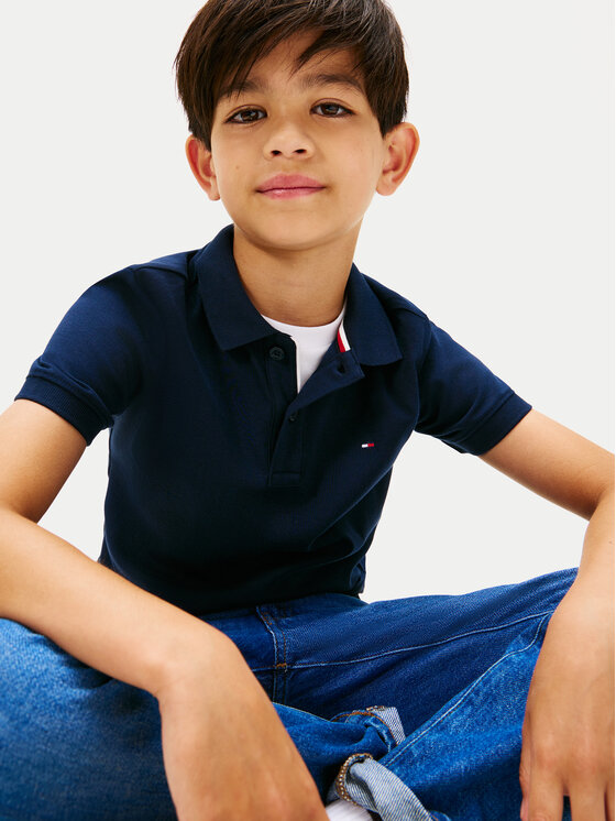Tommy Hilfiger Tommy Hilfiger Polokošeľa Essential KB0KB10007 Tmavomodrá Regular Fit