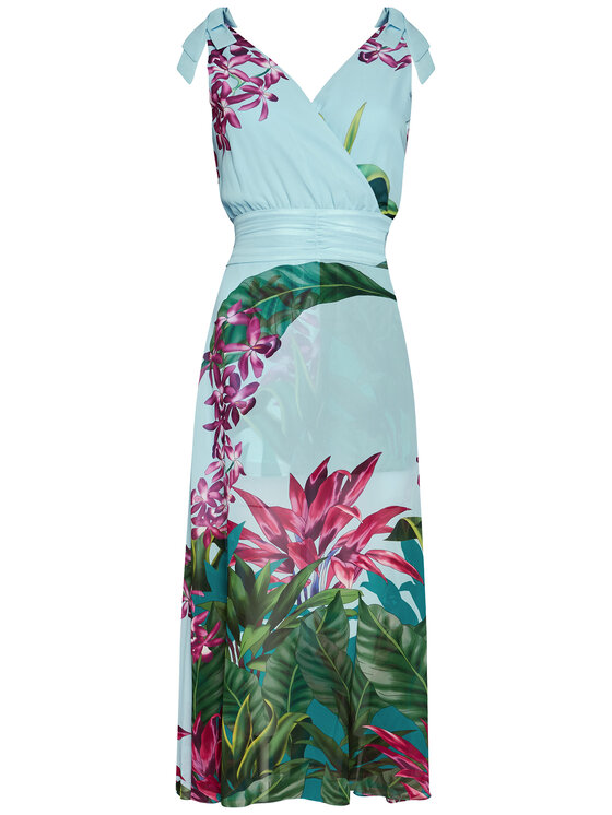 Guess Vestito estivo Blumenprint W0YK19 WDOV0 Multicolore Regular Fit
