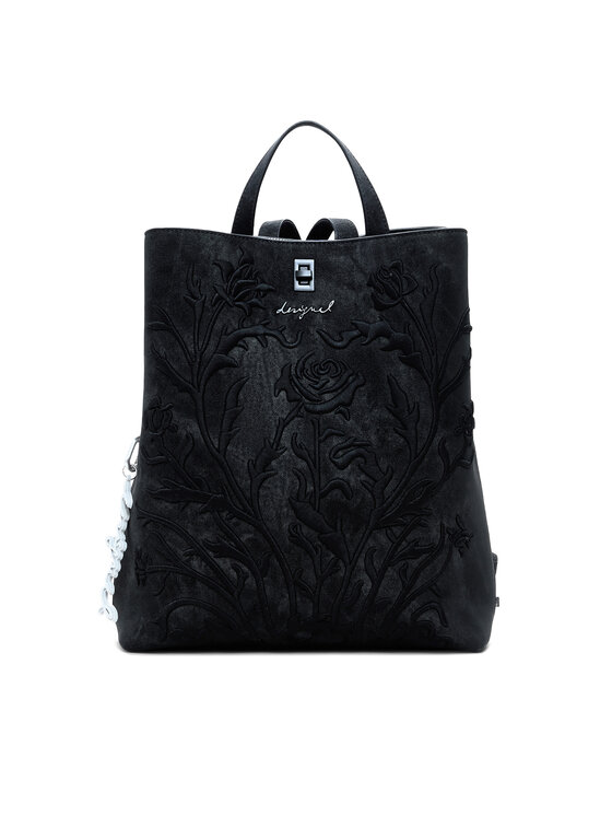 Desigual Torebka Romeo Floral Total B 25WAKP06 Czarny