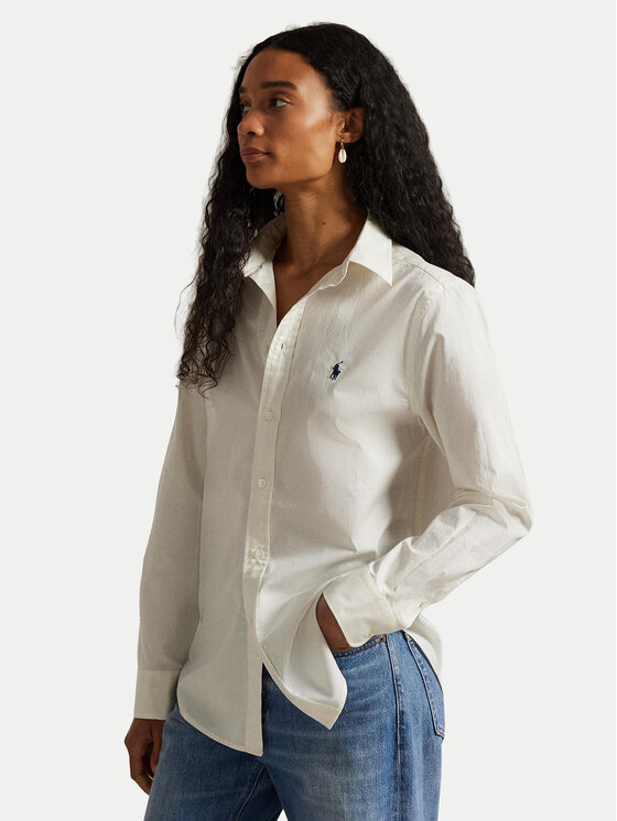 Polo Ralph Lauren Polo Ralph Lauren Риза 211A92177007 Екрю Classic Fit