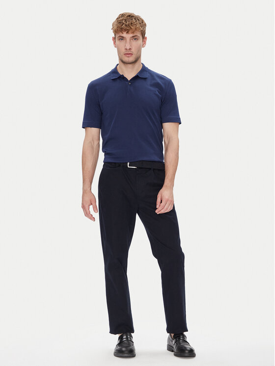 Marc O'Polo Marc O'Polo Polo 526 2144 53004 Granatowy Regular Fit