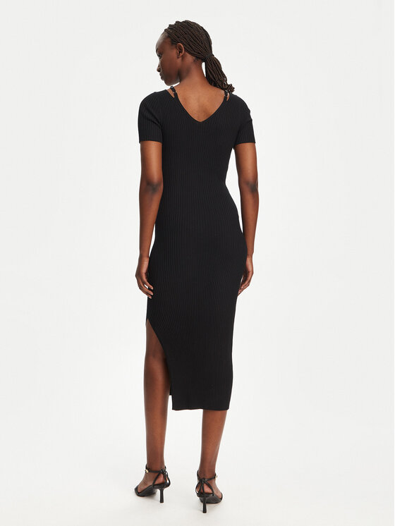 HUGO HUGO Džemper haljina Shaty 50538239 Crna Slim Fit