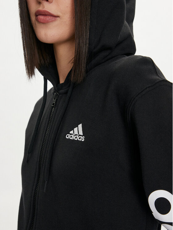 adidas adidas Bluza Essentials Linear IC6863 Czarny Regular Fit