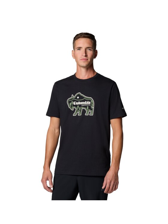 Columbia Columbia T-Shirt 203640 Czarny Regular Fit