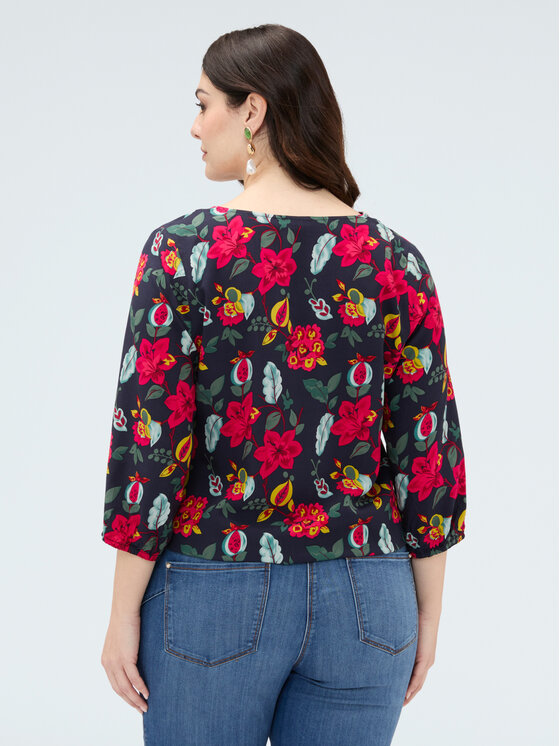 Fiorella Rubino Fiorella Rubino Bluzka 2057T002440N0Z4 Niebieski Regular Fit