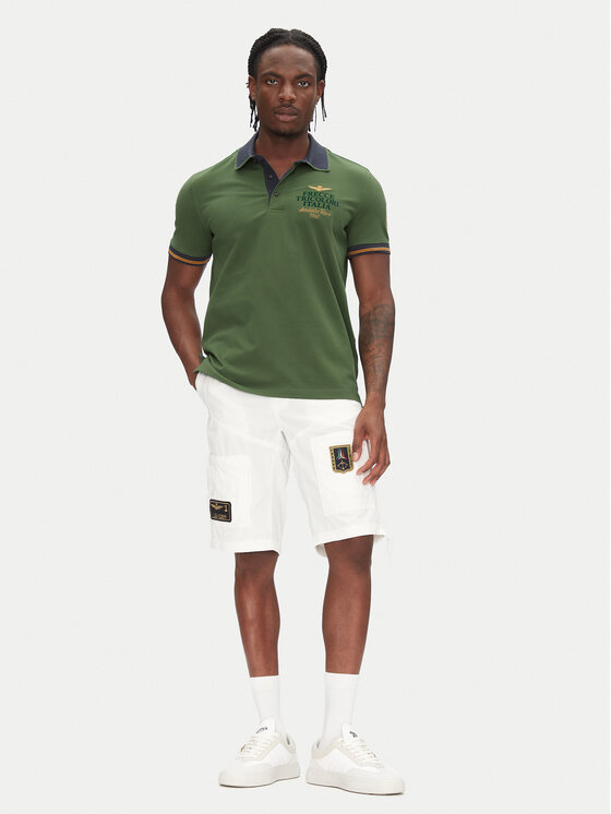 Aeronautica Militare Aeronautica Militare Поло 251PO1859P191 Зелений Regular Fit
