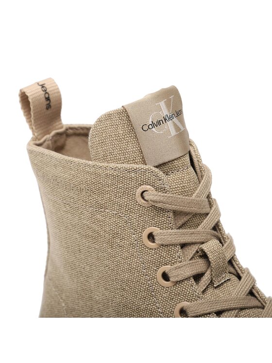 Calvin Klein Jeans Calvin Klein Jeans Bakancs Chunky Combat Laceup Boot Co YW0YW01239 Bézs
