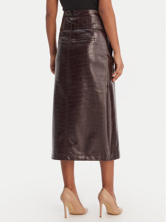 Morgan Morgan Rock aus Kunstleder 261-JADYNA Braun Slim Fit