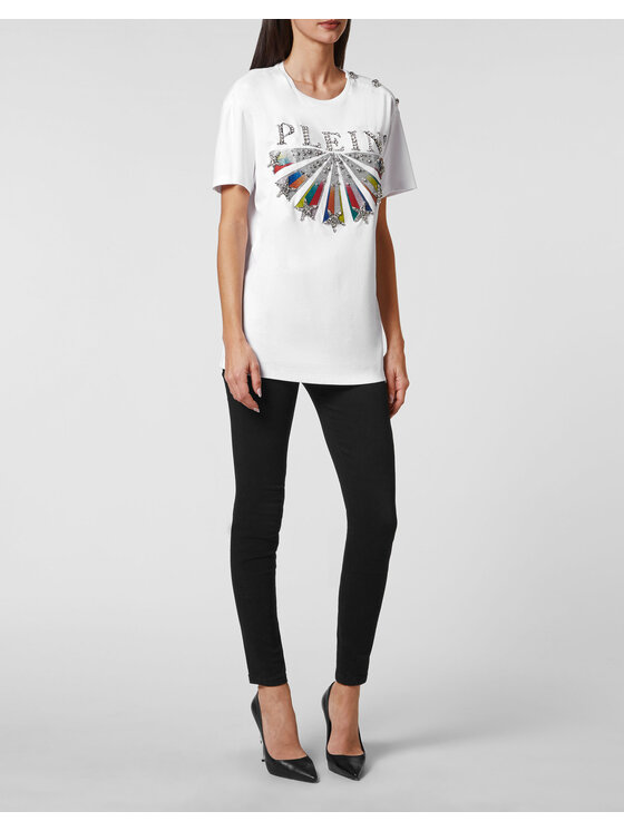 PHILIPP PLEIN PHILIPP PLEIN Tričko 3367 Biela Regular Fit