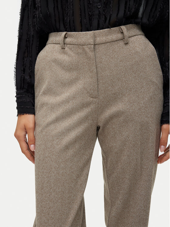 Vero Moda Vero Moda Szövet nadrág Kawi 10319665 Bézs Straight Fit