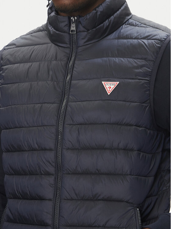 Guess Jeans Guess Jeans Bodywarmer M5RN55 WHAB2 Dunkelblau Regular Fit