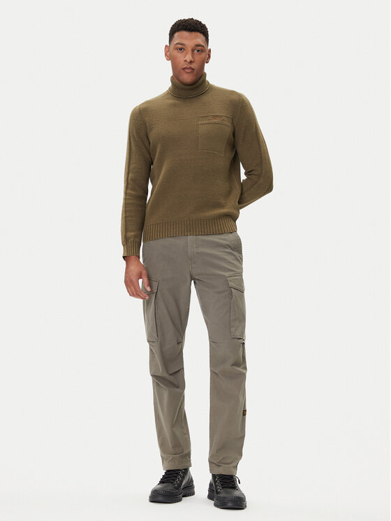 Aeronautica Militare Aeronautica Militare Bluză cu gât 252MA1587UL00904 Verde Regular Fit