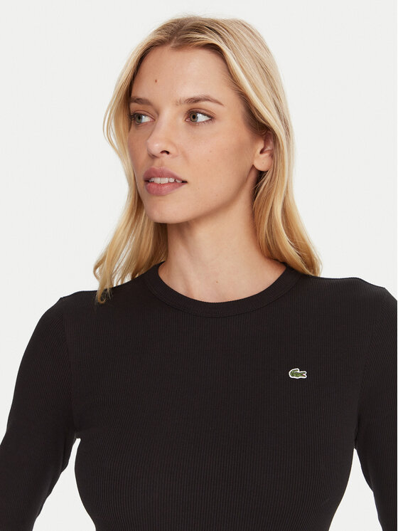 Lacoste Lacoste Блузка TF1692 Чорний Slim Fit
