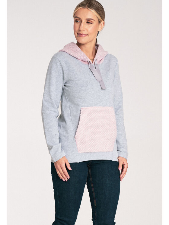 FIGL FIGL Bluza M1045 Różowy Regular Fit
