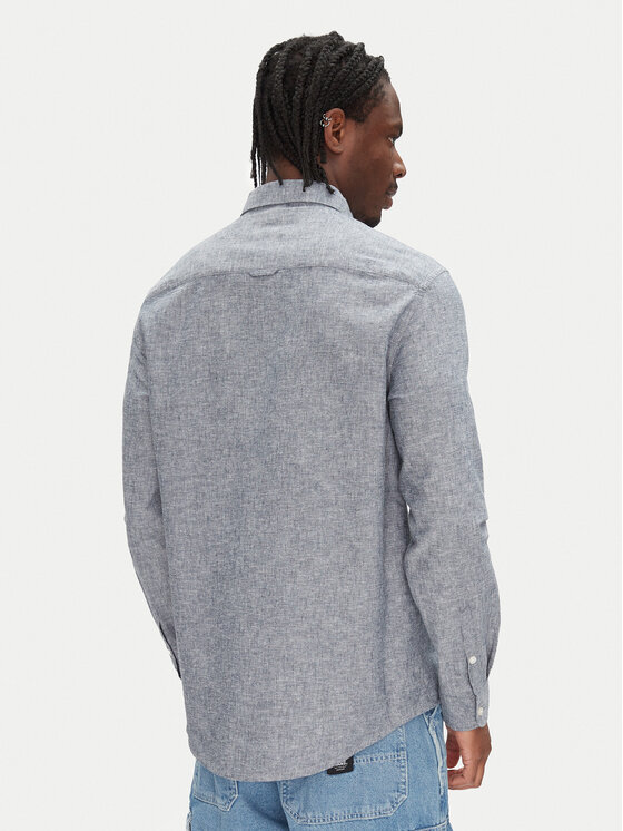 Tommy Jeans Tommy Jeans Cămașă DM0DM20875 Bleumarin Regular Fit
