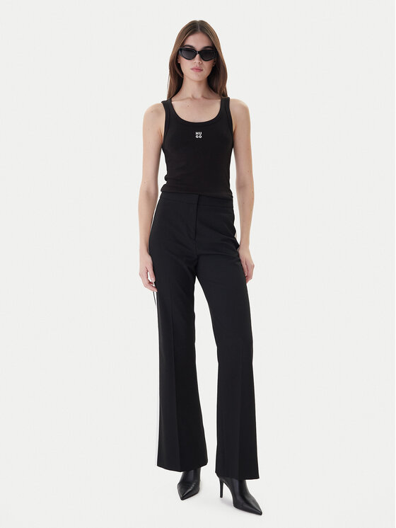 HUGO Hugo Top Datamia 50514489 Čierna Slim Fit