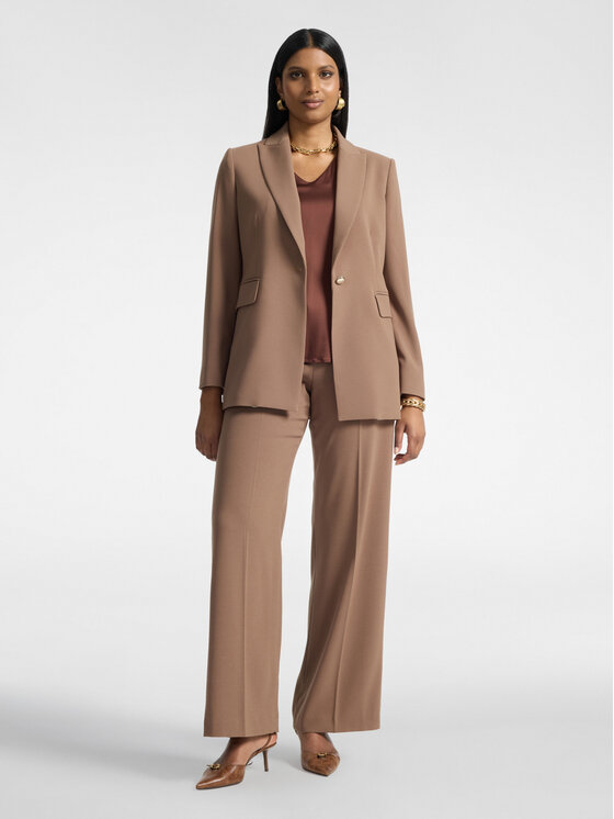 Elena Mirò Elena Mirò Płaszcz zimowy Q010P000097N0E2 Kremowy Regular Fit