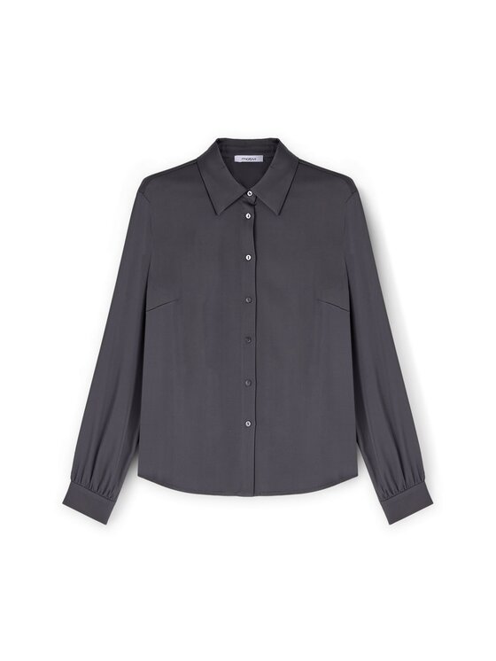 Motivi Motivi Koszula 5192Q000846N013 Szary Regular Fit