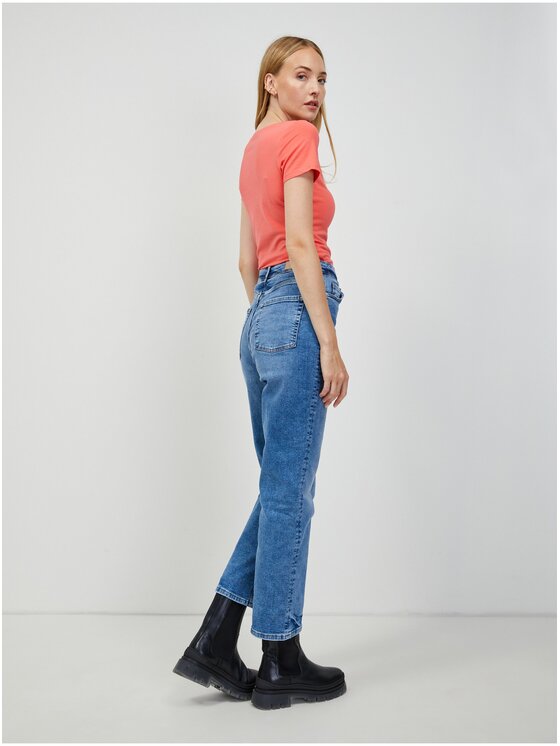 Orsay Orsay T-Shirt 154138-93__L Pomarańczowy Regular Fit