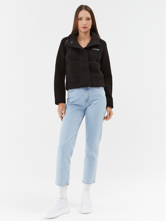 Columbia Columbia Μπουφάν μεταβατικό Panorama™ Snap Fleece Jacket Μαύρο Regular Fit