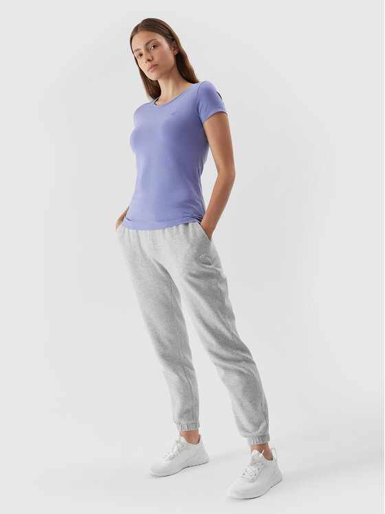 4F 4F T-shirt 4FAW23TTSHF0906 Plava Slim Fit