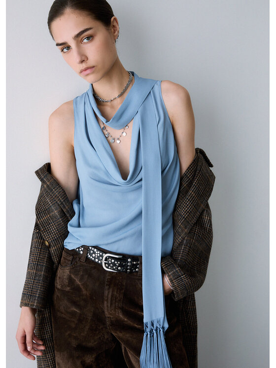 Liu Jo Liu Jo Top CF6206T2578X0805 Azzurro chiaro Regular Fit