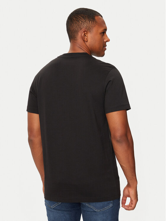 Calvin Klein Jeans Calvin Klein Jeans Tricou Distressed Monologo J30J326863 Negru Regular Fit