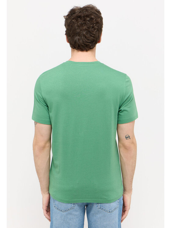 Mustang Mustang T-Shirt AUSTIN Zielony Regular Fit