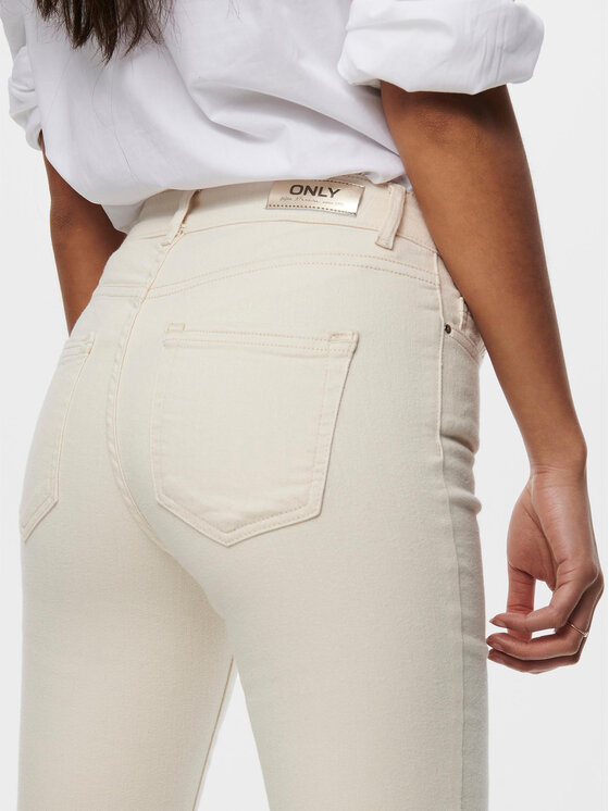 ONLY ONLY Τζιν 15230778 Λευκό Slim Fit