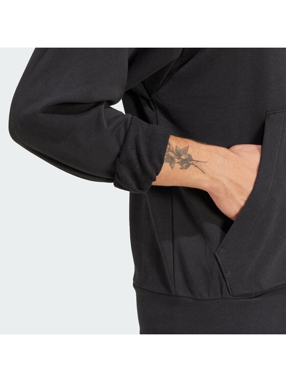 adidas adidas Felpa Essentials Feel Cozy JE3849 Nero Regular Fit
