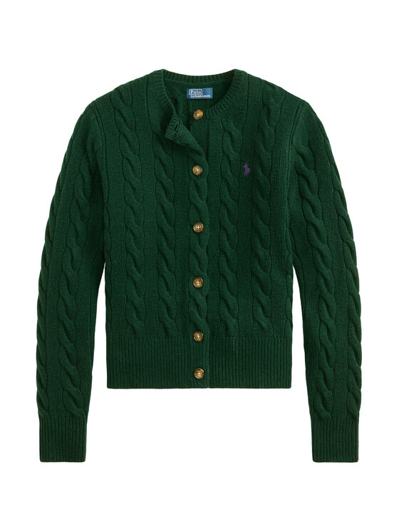 Polo Ralph Lauren Polo Ralph Lauren Cardigan 211972104503 Verde închis Slim Fit