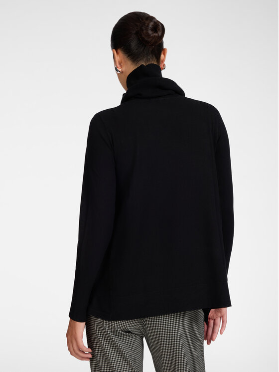 Elena Mirò Elena Mirò Sweter M026Z000786N033 Czarny Over Fit