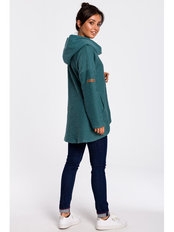 BeWear BeWear Mikina B131 Zelená Baggy Fit
