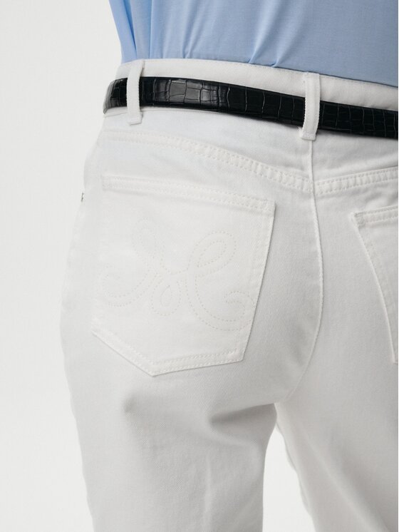MARI PRETI MARI PRETI Jeansy Denim Dream II Bílá Regular Fit