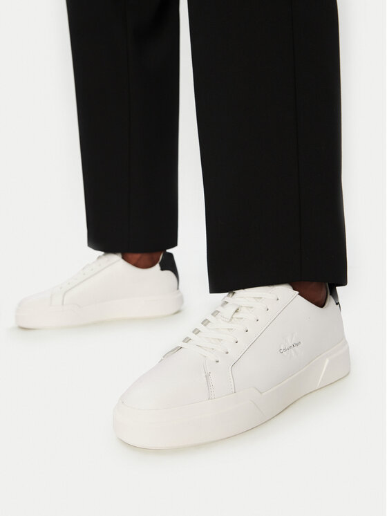 Calvin Klein Calvin Klein Sneakers Chunky Cupsole Laceup Lth YM0YM01344 Alb