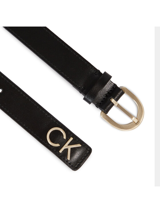 Calvin Klein Calvin Klein Pasek Damski Re-Lock Rnd Bckl Blt W/Tip K60K611103 Czarny