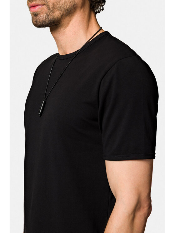 Lancerto Lancerto T-Shirt Zane TS073123000054 Czarny Regular Fit