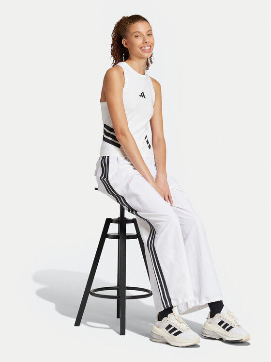 adidas adidas Marškinėliai Future Icons 3-Stripes JC5419 Balta Slim Fit