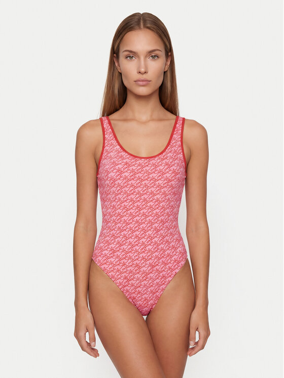 Tommy Hilfiger Tommy Hilfiger Jednodílné plavky UW0UW06465 Světle růžová