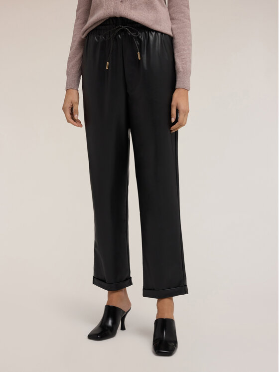 Motivi Motivi Pantaloni di tessuto P065W000819N033 Nero Regular Fit