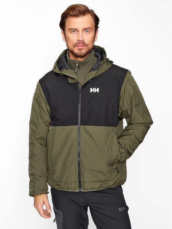 Helly Hansen Dežna Jakna Ervik Ins 53983 Khaki Regular Fit