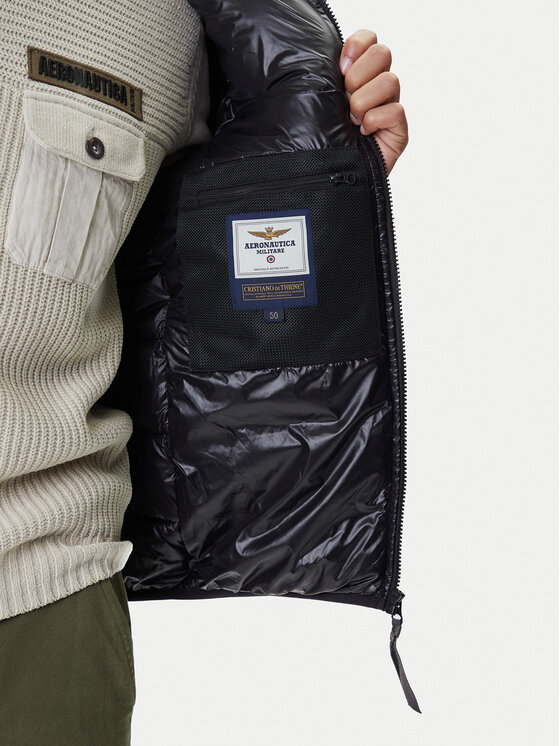Aeronautica Militare Aeronautica Militare Μπουφάν μεταβατικό 252AB3022UCT04214 Μαύρο Regular Fit