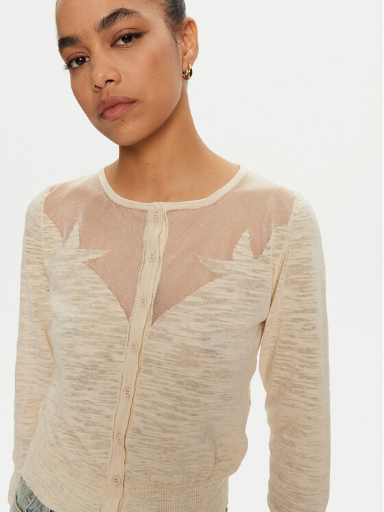 PINKO PINKO Kardigāns Mask 103551 A1WR Bēšs Regular Fit