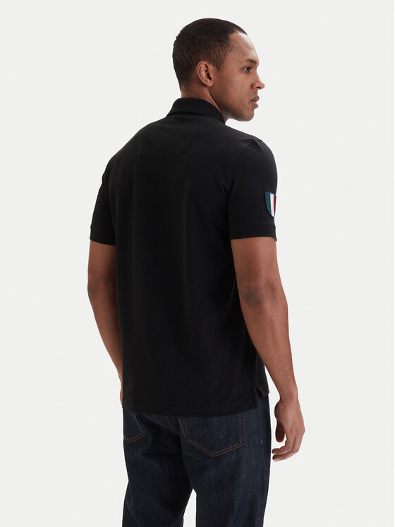 Aeronautica Militare Aeronautica Militare Tricou polo 261PO1927UP00191 Negru Regular Fit