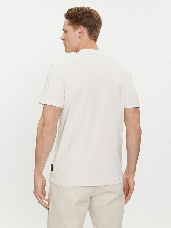 Napapijri Napapijri Tricou Iaato NP0A4HFZ Écru Regular Fit