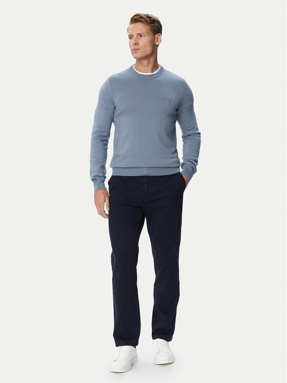 BOSS BOSS Džemper Kanovano 50527583 Plava Regular Fit
