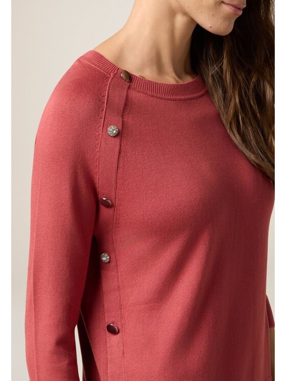 Oltre Oltre Maglione M284J005018N027 Arancione Slim Fit