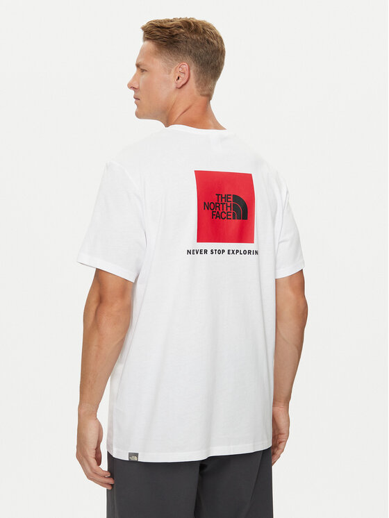 The North Face The North Face T-Shirt Redbox NF0A2TX2 Biały Regular Fit