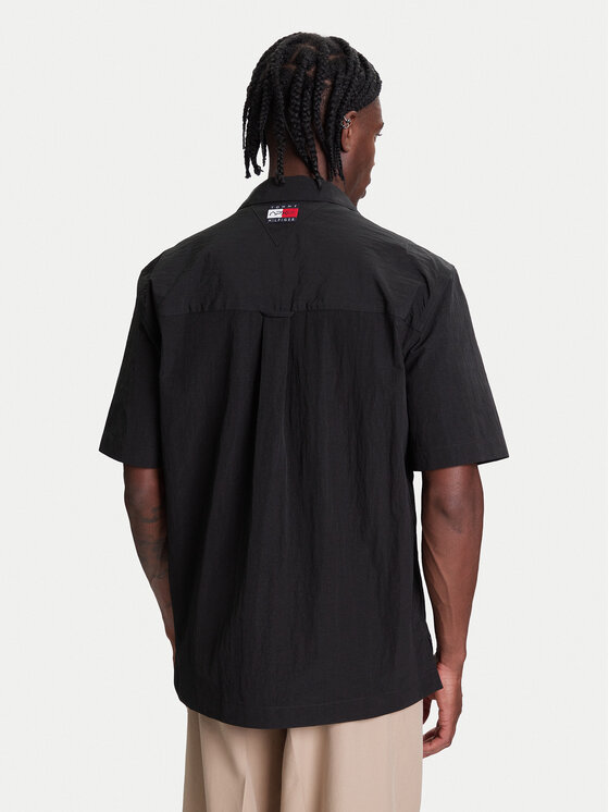 Tommy Hilfiger Tommy Hilfiger Cămașă F1 Movie Racing MW0MW41376 Negru Regular Fit